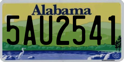 AL license plate 5AU2541