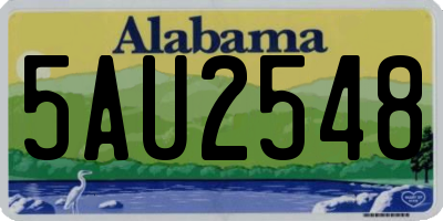 AL license plate 5AU2548