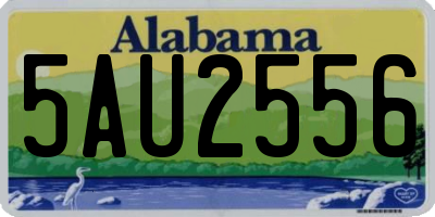 AL license plate 5AU2556