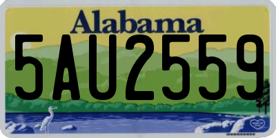 AL license plate 5AU2559