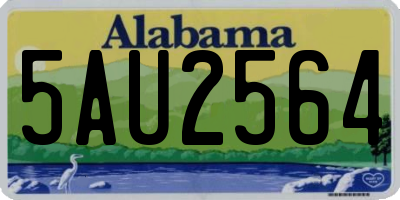 AL license plate 5AU2564