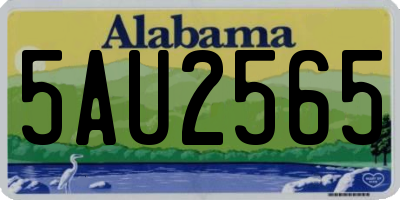 AL license plate 5AU2565
