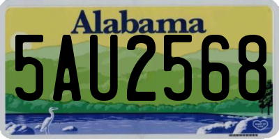 AL license plate 5AU2568