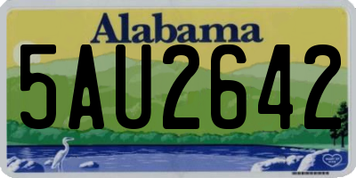 AL license plate 5AU2642