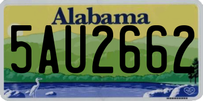 AL license plate 5AU2662