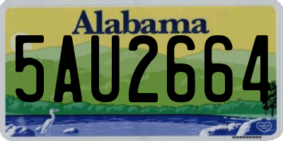 AL license plate 5AU2664