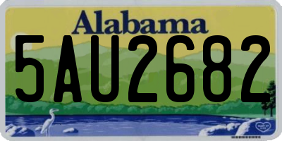 AL license plate 5AU2682