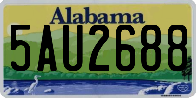 AL license plate 5AU2688
