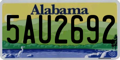 AL license plate 5AU2692