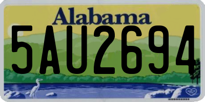 AL license plate 5AU2694