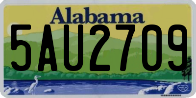 AL license plate 5AU2709