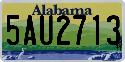 AL license plate 5AU2713
