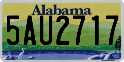 AL license plate 5AU2717