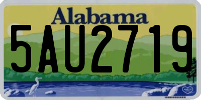 AL license plate 5AU2719