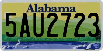 AL license plate 5AU2723