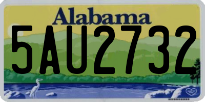 AL license plate 5AU2732