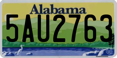 AL license plate 5AU2763