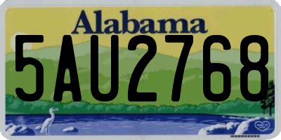 AL license plate 5AU2768