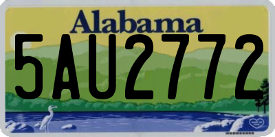 AL license plate 5AU2772