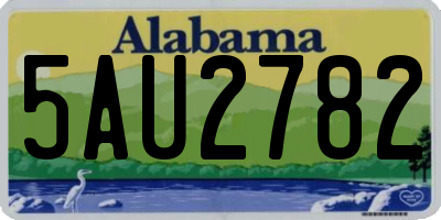 AL license plate 5AU2782