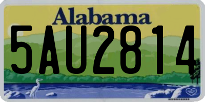 AL license plate 5AU2814