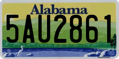 AL license plate 5AU2861