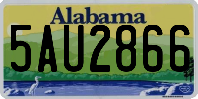 AL license plate 5AU2866