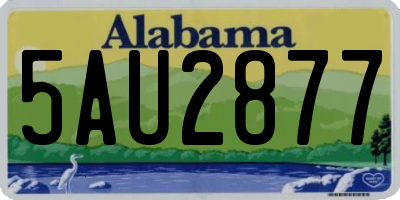 AL license plate 5AU2877