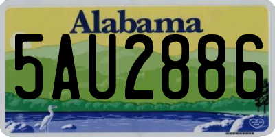 AL license plate 5AU2886