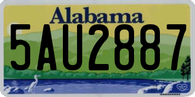 AL license plate 5AU2887