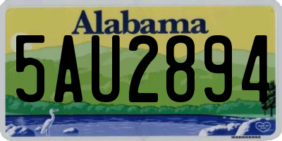 AL license plate 5AU2894