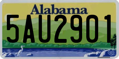 AL license plate 5AU2901