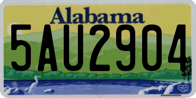 AL license plate 5AU2904