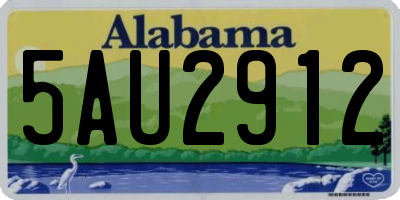 AL license plate 5AU2912