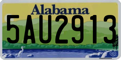 AL license plate 5AU2913