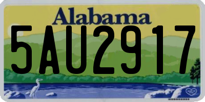 AL license plate 5AU2917