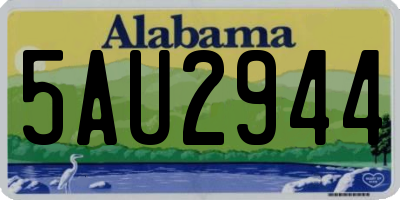 AL license plate 5AU2944
