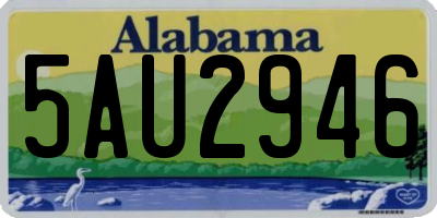 AL license plate 5AU2946