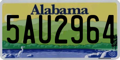 AL license plate 5AU2964
