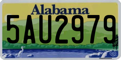 AL license plate 5AU2979