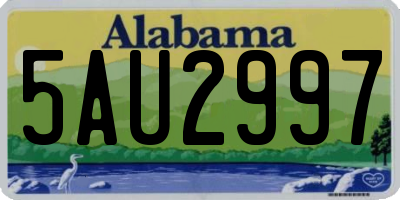 AL license plate 5AU2997