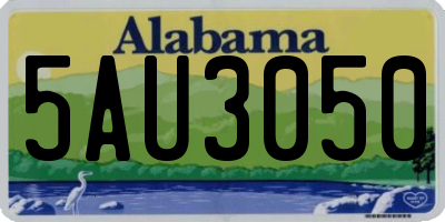 AL license plate 5AU3050