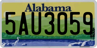 AL license plate 5AU3059