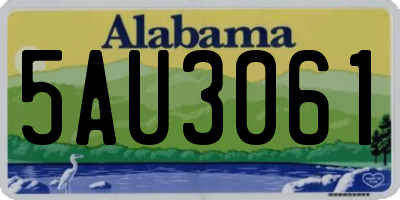 AL license plate 5AU3061