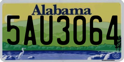 AL license plate 5AU3064