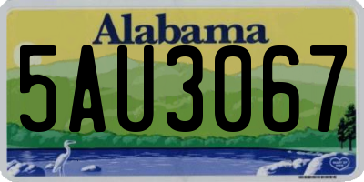 AL license plate 5AU3067