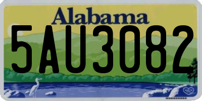 AL license plate 5AU3082