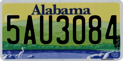AL license plate 5AU3084