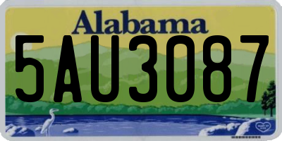 AL license plate 5AU3087