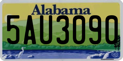 AL license plate 5AU3090